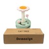 Demaciya Cat Tree Scratching Post, Flower Design with Plush Platform,