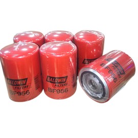 Baldwin BF956 Fuel Dispensing Spin-on Filter, Heavy Duty 17 Nominal Micron, Replaces GOLDENROD 596-5, WIX 24027 and Fleetguard FS19743 (Pack of 6)