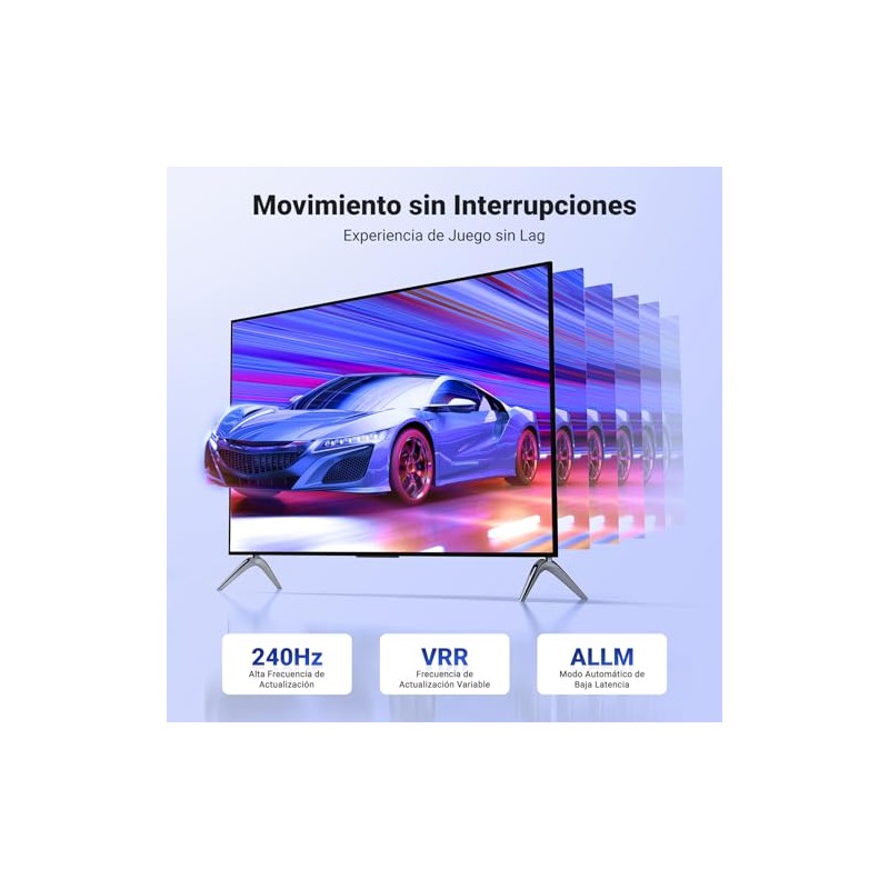 UGREEN Cable HDMI 2.1 8K, Alta Velocidad 48Gbps 120Hz 60Hz