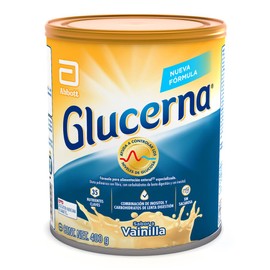 Glucerna - En Polvo Sabor Vainilla 400g, Control de Azcar, Carbohidratos de Rpida Absorcin, con Protena y Fibra, Vitaminas y Minerales, Sin Azcar,... 