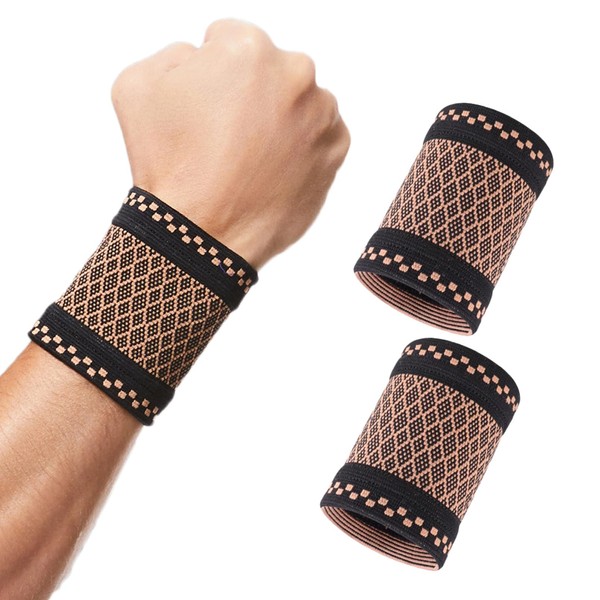1 Pair Wrist Bandages, Elastic Wrist Bandage for Men and