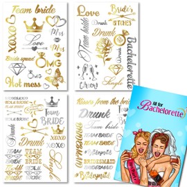 All For Bachelorette Party Bride and Bride Tribe Temporary Tattoos