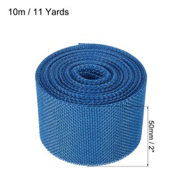 PATIKIL 2 Inch Wide 11 Yards Burlap Fabric Ribbon, Jute Crafts Roll Wrapping for Party Home DIY Wrapping Decoration Sky Blue