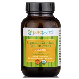 PURE PLANET Cracked Cell Chlorella Organic 240tb/250mg