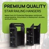 Fence & Deck Rite Stair Railing Hangers for 2x4 (1.5”x3.5”)