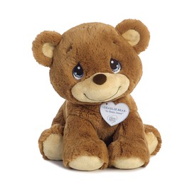 Aurora® Inspirational Precious Moments™ Charlie Bear Stuffed Animal - Cherished Memories - Enduring Comfort - Brown 12 Inches