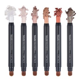 Sombra de Ojos en Barras, 6 Piezas de Lápiz de Iluminadores Maquillaje, Resistente al Agua, de Larga Duración, Mate, Brillante, Sombra de Ojos, Resaltador, Kit de Maquillaje de Crayón para Mujeres (Iluminadores)