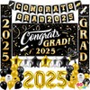 JOYIN Graduation Party Decorations Class of 2025, Black & Gold