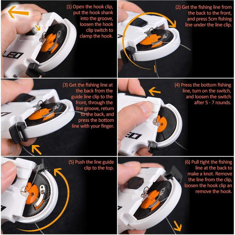 Electric Fishing Hook Tier Machine Fishing Hooks Line Knot Fast