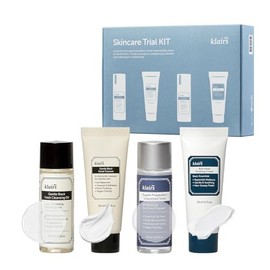 DearKlairs Skincare Trial Kits, Mini Size (Cleansing Oil, Cleanser, Toner, Cream), Travel Must Haves, Skincare Gift Set