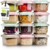 idea-station Storage Containers, 250 ml, Anthracite with Lid Stackable Food