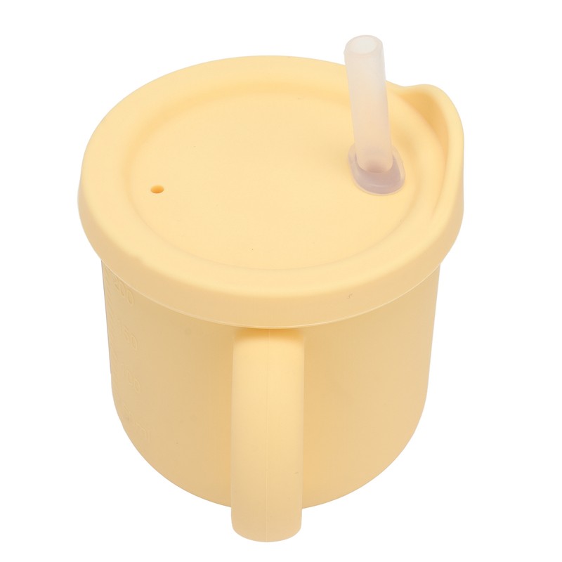 Silicone Sippy Cups Double Handles Lightweight Toddler Training Cup with