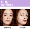 Maybelline Fit Me Dewy + Smooth Foundation Makeup, Fair Porcelain,