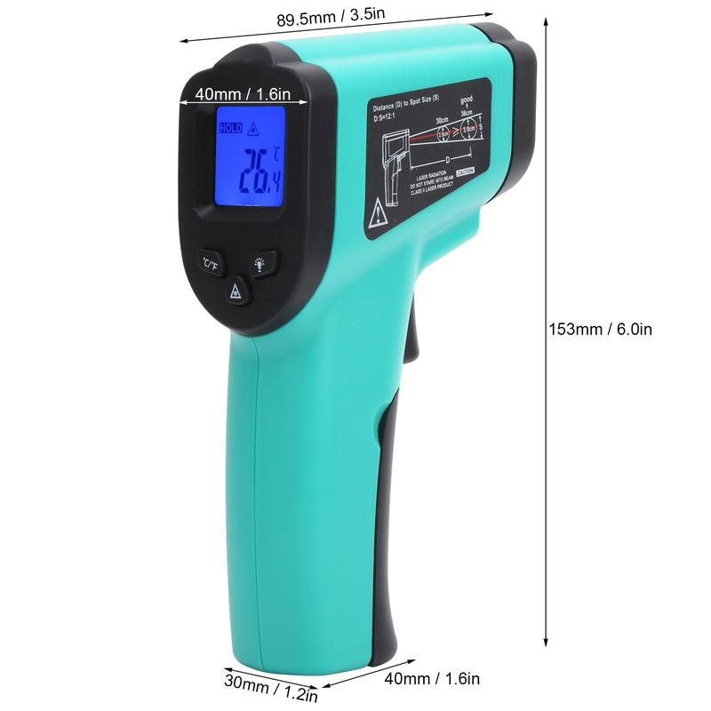 CE8380 Infrared Thermometer Digital Non Contact Industrial Temperature Meter -50℃-380℃