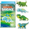 BioSwiss Bandages, Baby Dino Shaped Self Adhesive Bandage, Latex Free
