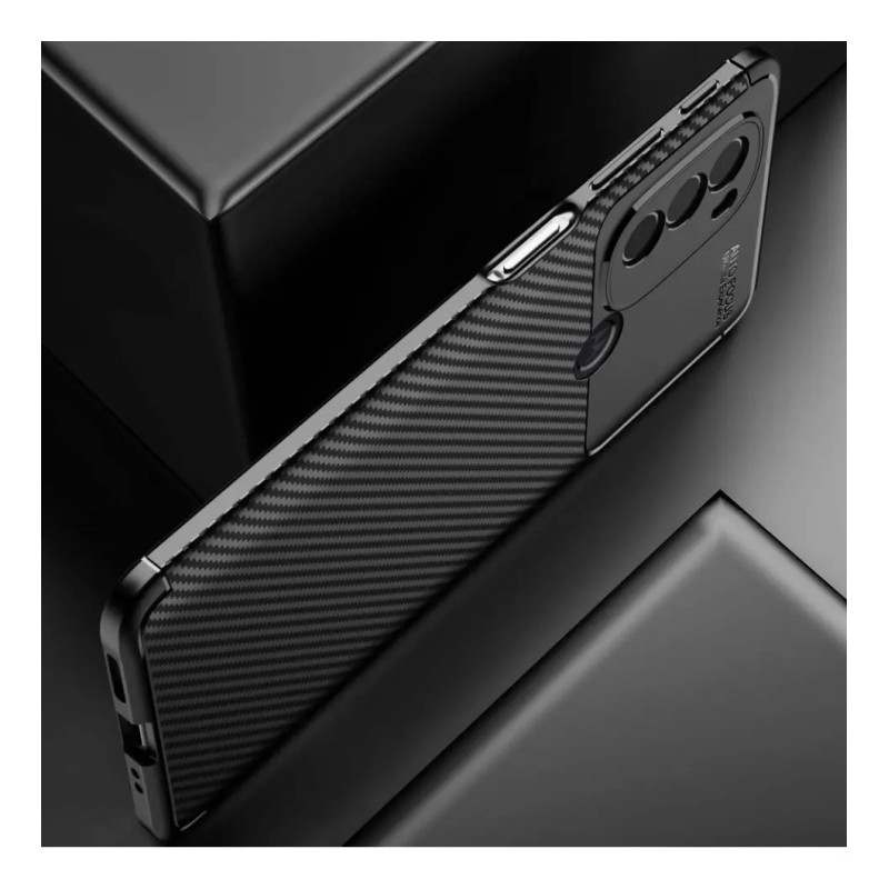 Funda Slim Tpu Acabado Tipo Fibra De Carbono Moto G31