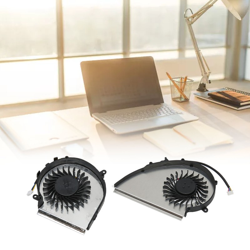 Cooling Fan 4 Pin Aluminum Alloy ABS Easy Replaceable Laptop