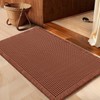 IM HOME Waffle Bath Mat Dirty Orange 36"x24", Boho Woven