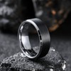 King Will CLASSIC 8mm Mens Tungsten Carbide Ring Wedding Band