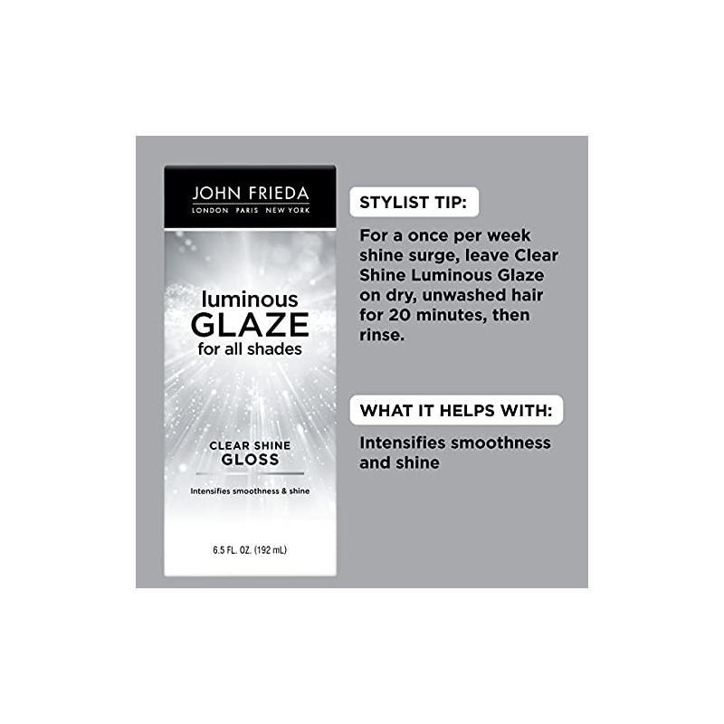 John Frieda Luminous Glaze brillo transparente, 6.5 onzas