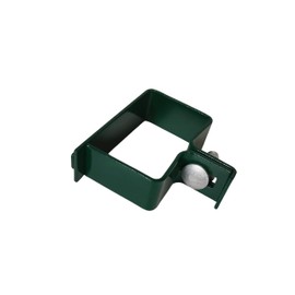End Clamp 60 x 40 mm Fence Clamp for Fence Posts Strut Clamp Attachment for Grid Mat Fence (Green)