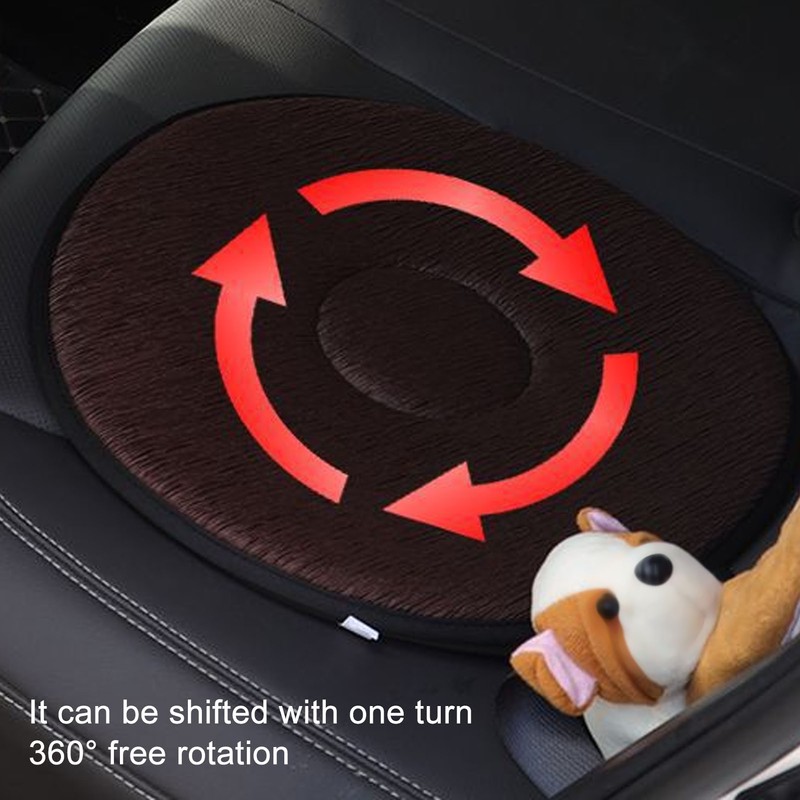 Swivel Seat Cushion Double Layer Washable 360 Degree Rotating Seat