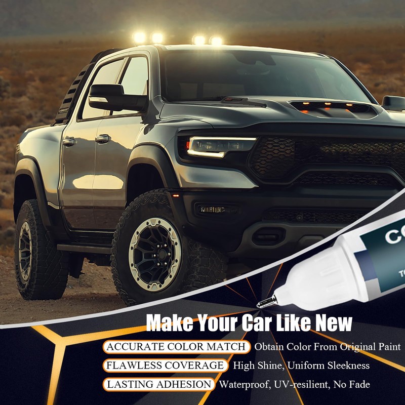 Diamond Black Crystal Pearl-Coat(PXJ/KXJ) Touch Up Paint Compatible with Dodge