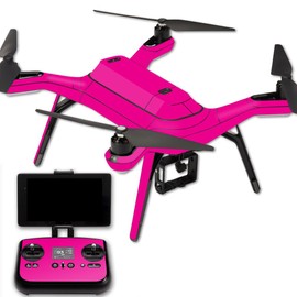 MightySkins Skin Compatible with 3DR Solo Drone Quadcopter wrap Cover Sticker Skins Solid Hot Pink