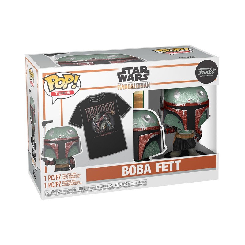 POP & TEE: SW- Boba Fett- S