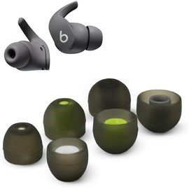 Replacement Silicone Earbud Tips for Beats Fit Pro Headphones, 3 Pairs (6pcs), Sage Gray, Small, Medium, Large