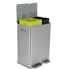 SIMPLI-MAGIC 16 Gallon (38L x 22L) Dual Compartment Step Trash