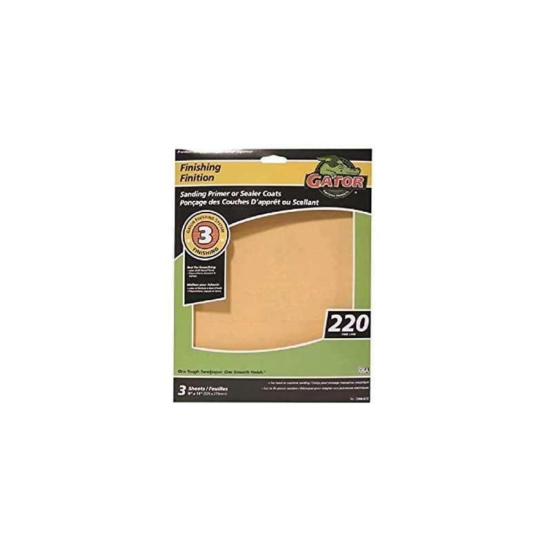 Gator Premium Sanding Sheets, 220 Grit