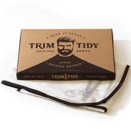 Beard Apron White Black Beard Bib + Beard Shaping Tool + Nose Hair Scissors Harlington Group Cutting Cape Catcher Shaving Cloth, Hair Nylon Beard Trimming Apron With Suction Cups.