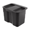 NINKA BioBin Bin Small with Lid 4.2 Litres Plastic Dark