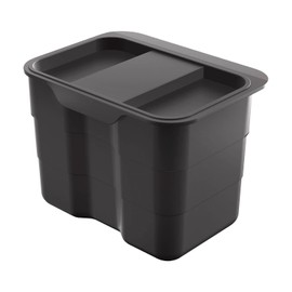 NINKA BioBin Bin Small with Lid 4.2 Litres Plastic Dark Grey