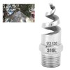 Spiral Nozzle SPJT 316L Stainless Steel Male Thread Anti‑Clogging Watering