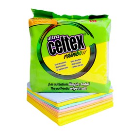 Celtex Paquete 15 Piezas 34x35cm. Paño de Limpieza para cocinas y hogar. Trapo Ultra Absorbente. Multiusos.