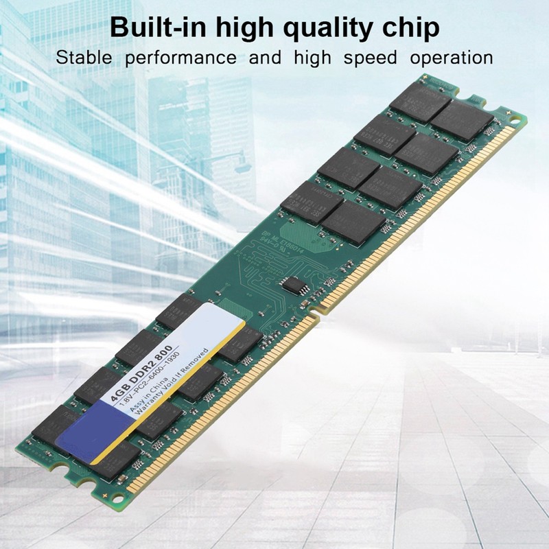 Xiede 800MHZ 4G 240pin RAM Memory Designed for DDR2 PC2-6400
