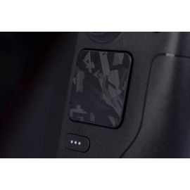 Luck&Link Touchpad Protector Steam Deck，Protective Skin Texture Sticker for steam Deck Touch Trackpads，High end Textured Skin (Forged Carbon Fiber-Black, Trackpads)