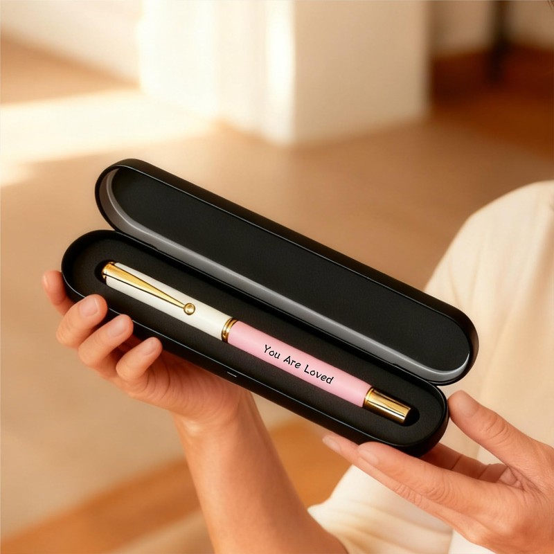iyaone Sister Gift Pen - You Are Loved Engraved Pen,
