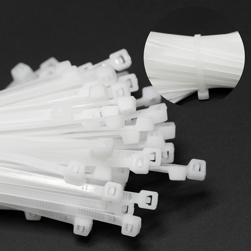 200 Pack Cable Ties Set, Pack Tie Wraps, Heavy Duty,