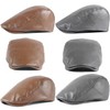 HNJKJEU Pack of 2 Peaked Caps for Men Flat Cap