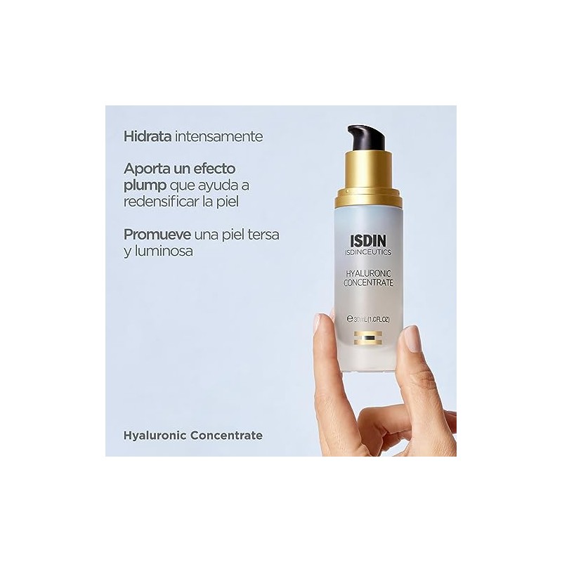 Isdin Isdinceutics Hyaluronic Concentrate Serum Facial Ligero Ultrahidratante Acido Hialuronico