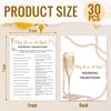 HQLOW 30 Guests Bridal Shower Games - Wedding Traditions Game,