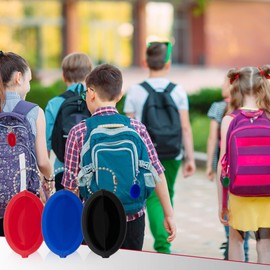 Oval Rubber Coin Purse Change Holder Made in U.S.A. For Men/Woman With Chain Pouch Made By Nabob Leather (Grey 3 Pack)