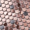 Parrotile Penny Round Tile Copper Bronze Mosaic Tiles for Kitchen