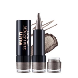 BAISEN DIARY 2-in-1 Gradient Eyeliner & Eyeshadow Stick Combo, Shimmer & Matte Cream Eyeshadow Pencil, Waterproof & Smudge-Proof, Long-Lasting Eye Makeup, Metallic & Neutral Shades (#09 Mocha Mist)