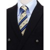 [COLORATA] Carolata Dolphin Pattern Necktie (100% Silk / Jacquard Woven),