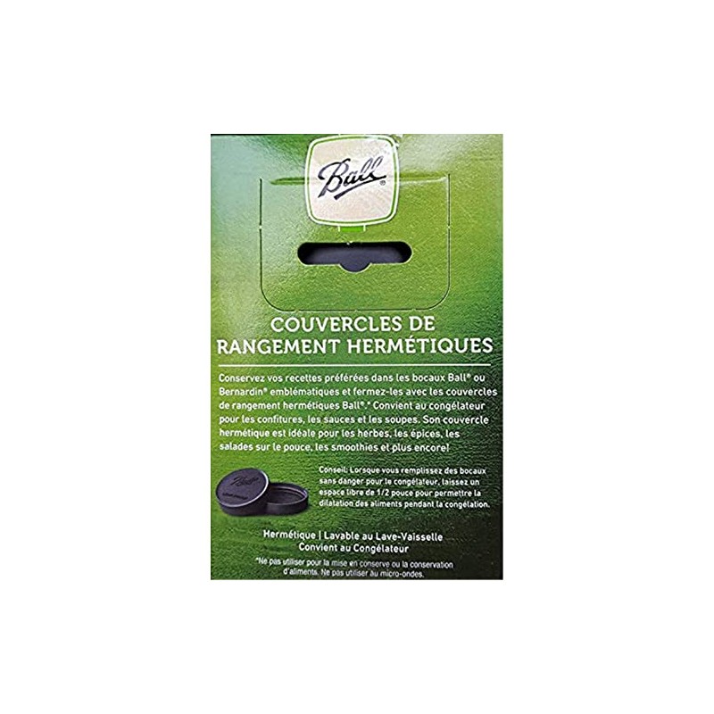 Ball Mason Jar Leak-Proof Lids, Regular Mouth, 6-Count