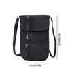RFID-Blocking Neck Wallet for Travel – Lightweight Nylon Passport Pouch